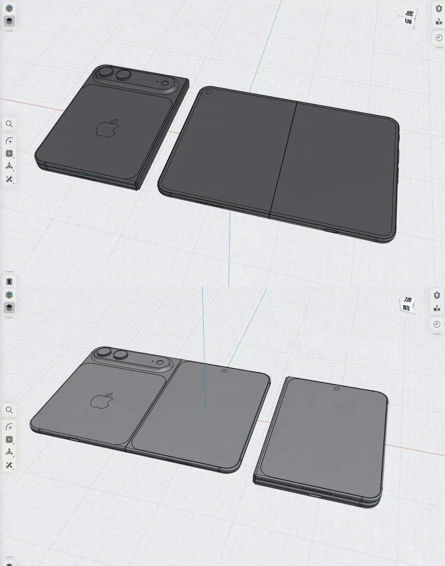 为何多家厂商布局阔折叠 为什么我一直强调，苹果折叠屏的比例问题？因为这个比例，和