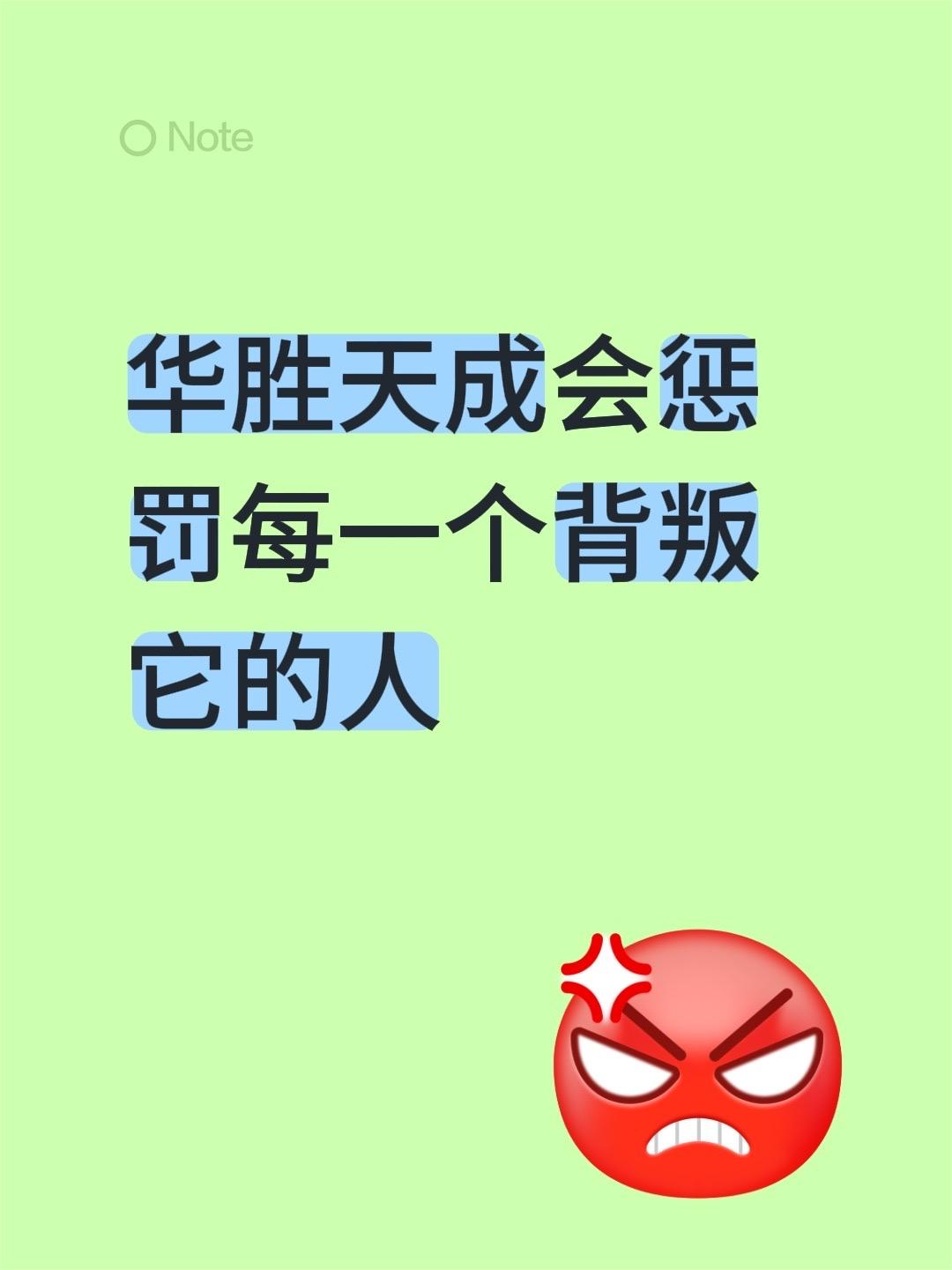 华胜天成会惩罚每一个背叛它的人