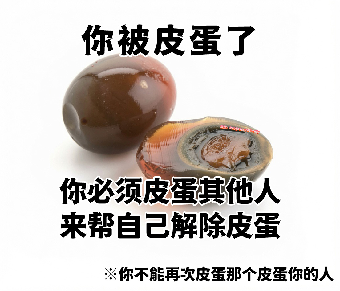 你们被我皮蛋了meme
