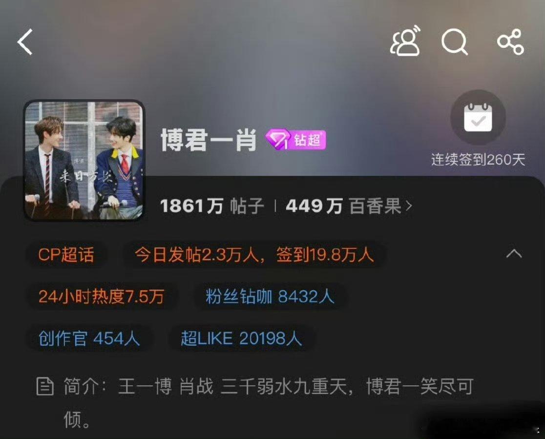 博君一肖超话超like破2w，还是这么能打啊[good] ​​​