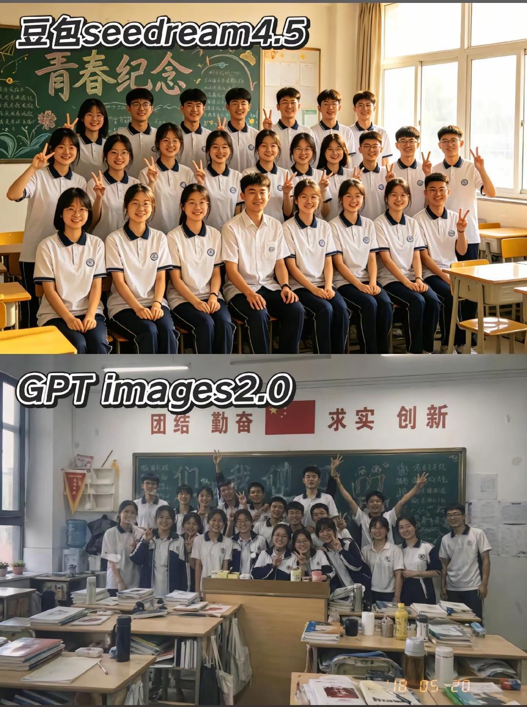 大家能分得清上面和下面哪一张是ai的图片吗？

以前可以说大家非常好分，一眼就能