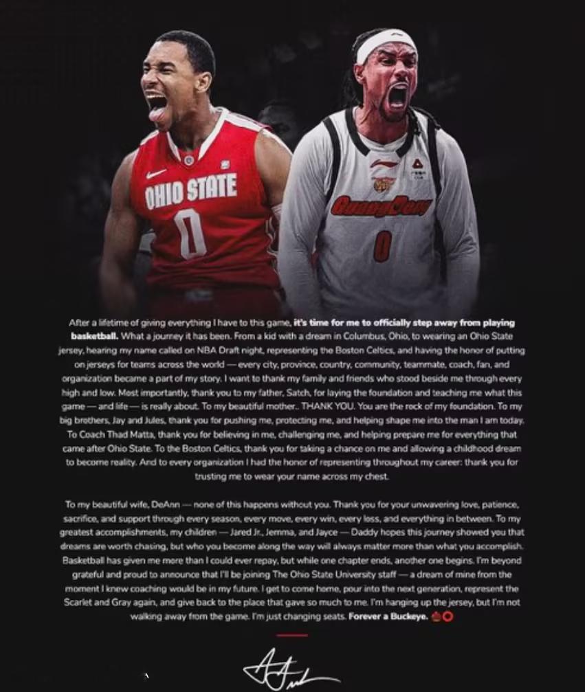 【萨林杰退役】北京时间9月4日，34岁前NBA球员贾里德・萨林杰结束职业球员生涯