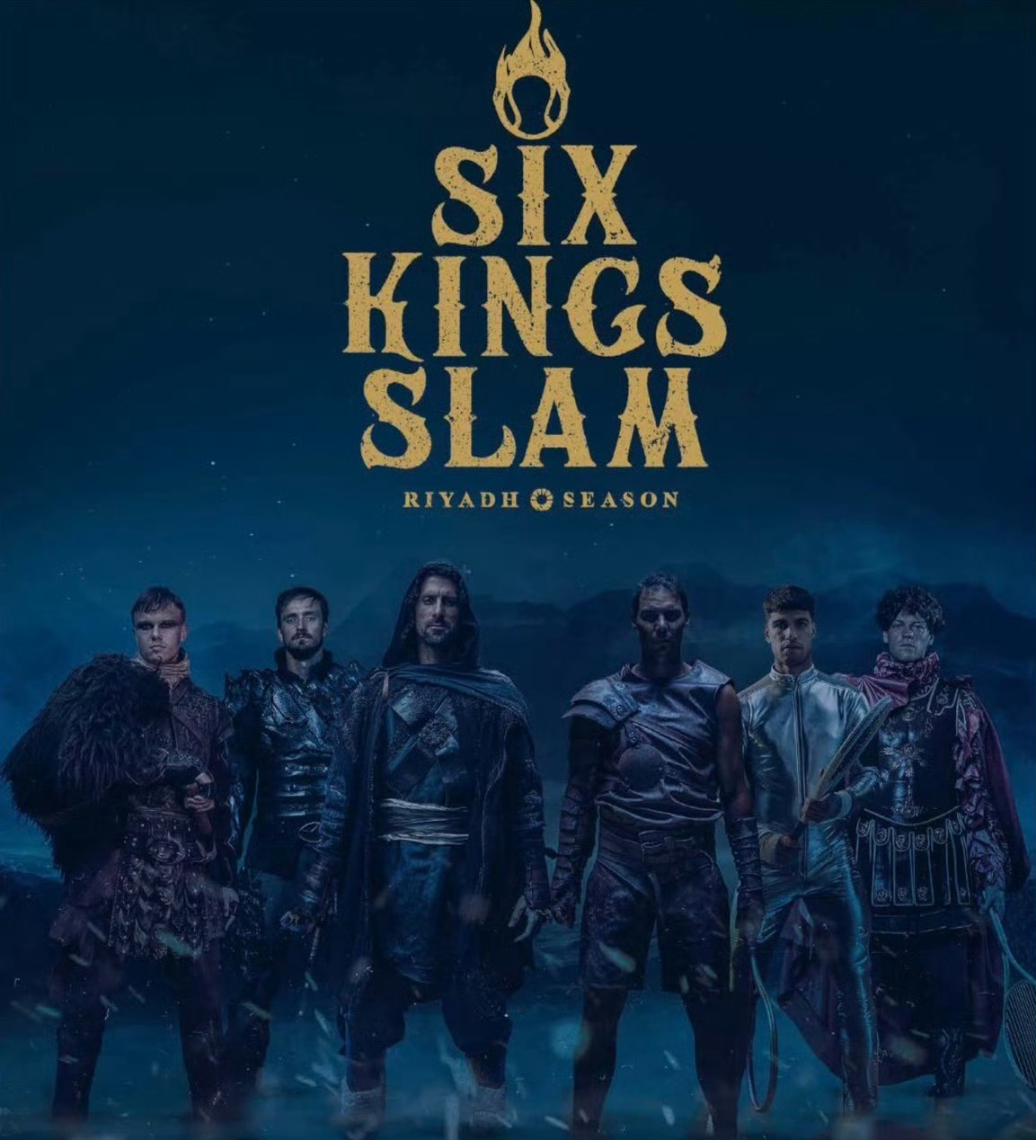 在#2024中网# 激战正酣之时，沙特六王大满贯表演赛公布了对阵签表，两位老年人