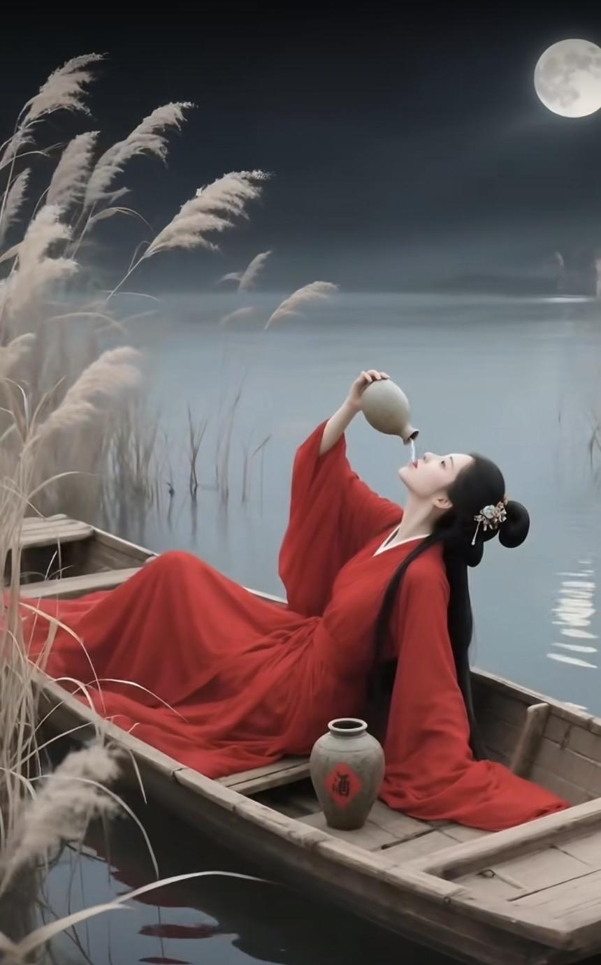 上联：美酒千杯为君醉
下联：清风两袖对月吟