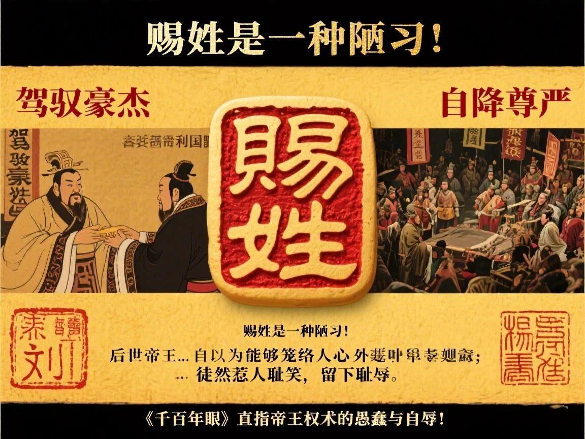 “赐姓”是驾驭豪杰的手段，还是自取其辱的昏招？
明代学者痛批：刘邦“赐姓”是陋习