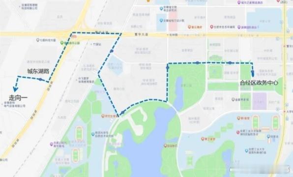 【#合肥经开区将新开通一条公交线路#】为更好满足经开区九龙路、石门路、城东湖路周