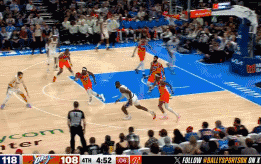 詹姆斯追身大帽多尔特
北京时间12月24日，湖人与雷霆的比赛进行至末节4分钟，詹