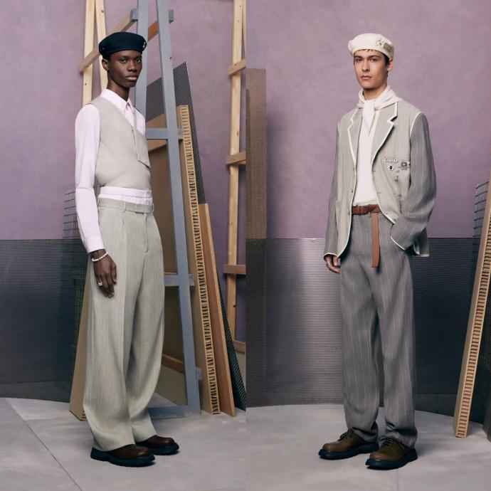 DIOR 2024早春男装系列，简约与高级感并存！

最新曝光的DIOR早春男装