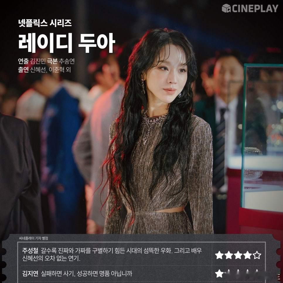 网飞《莎拉的真伪人生》 主演 申惠善、李浚赫 等Cineplay记者评分朱成哲：