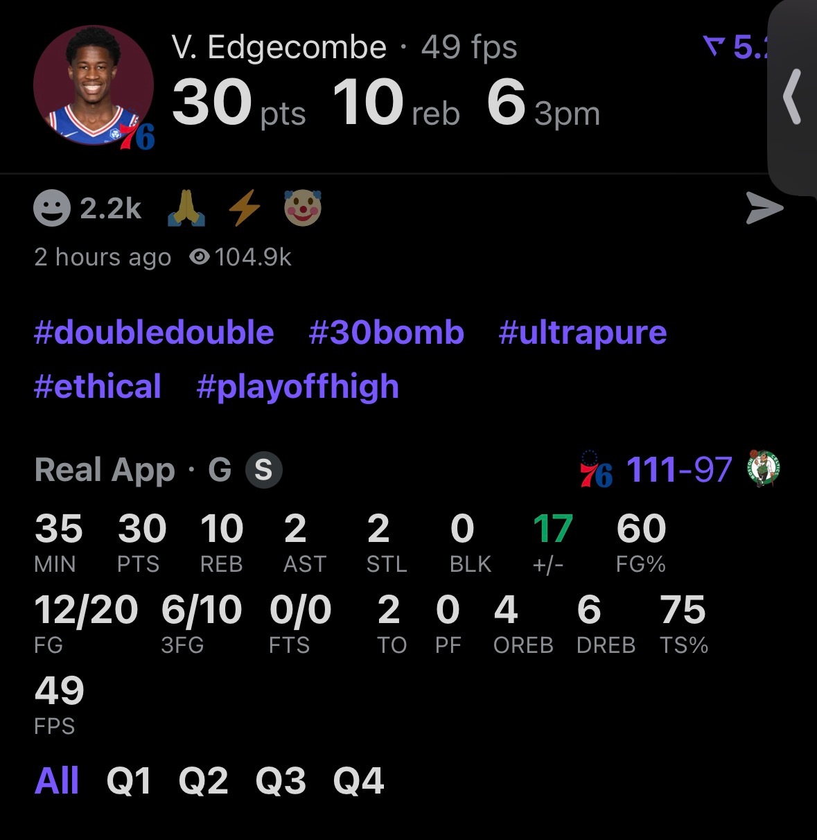 双枪拿下凯尔特人大比分1-1 