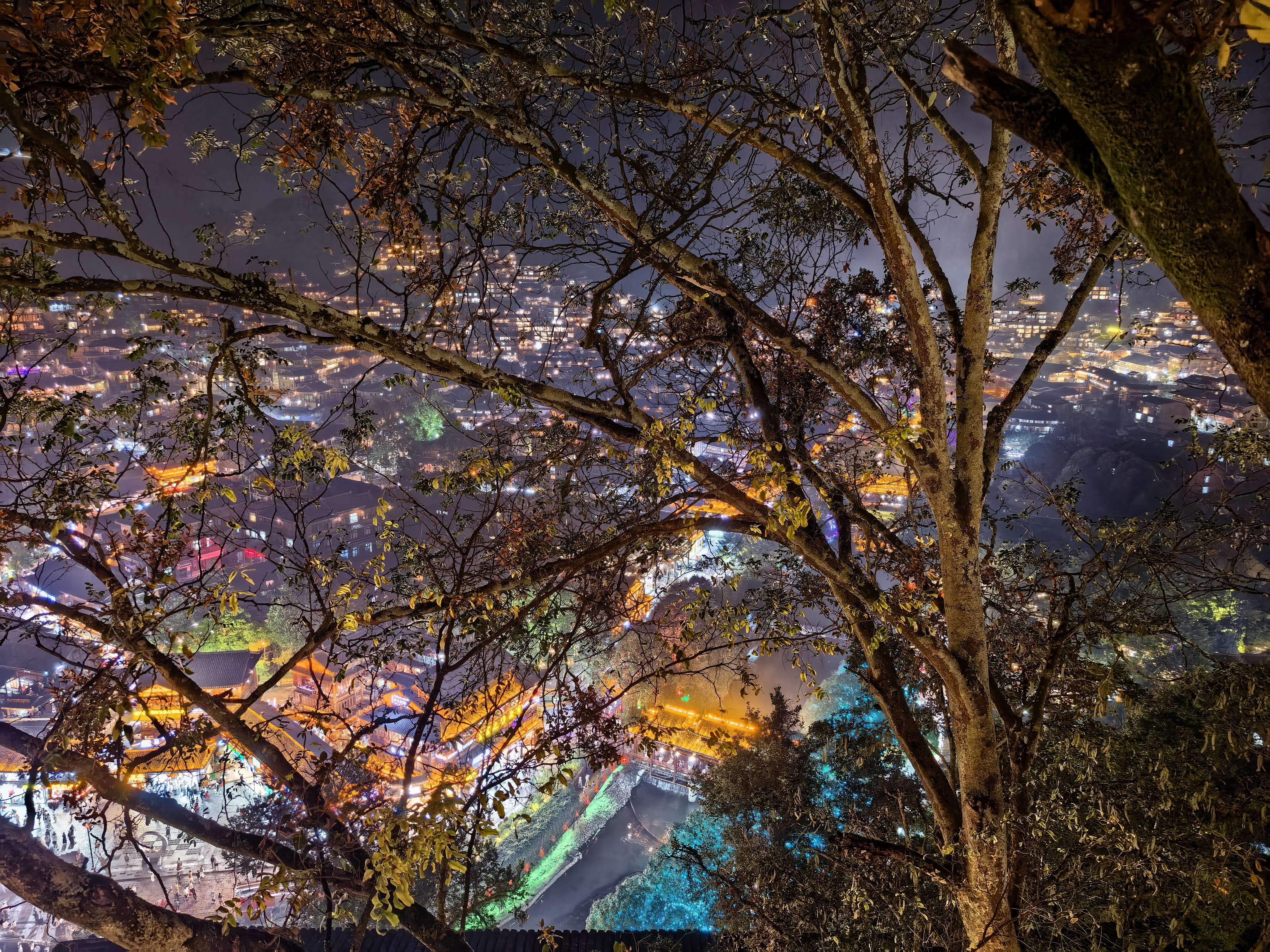 千户苗寨夜景 黔东南·西江千户苗寨景区