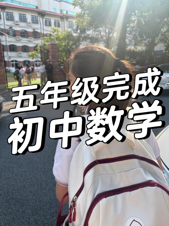 小学生完成初中数学的真实经验