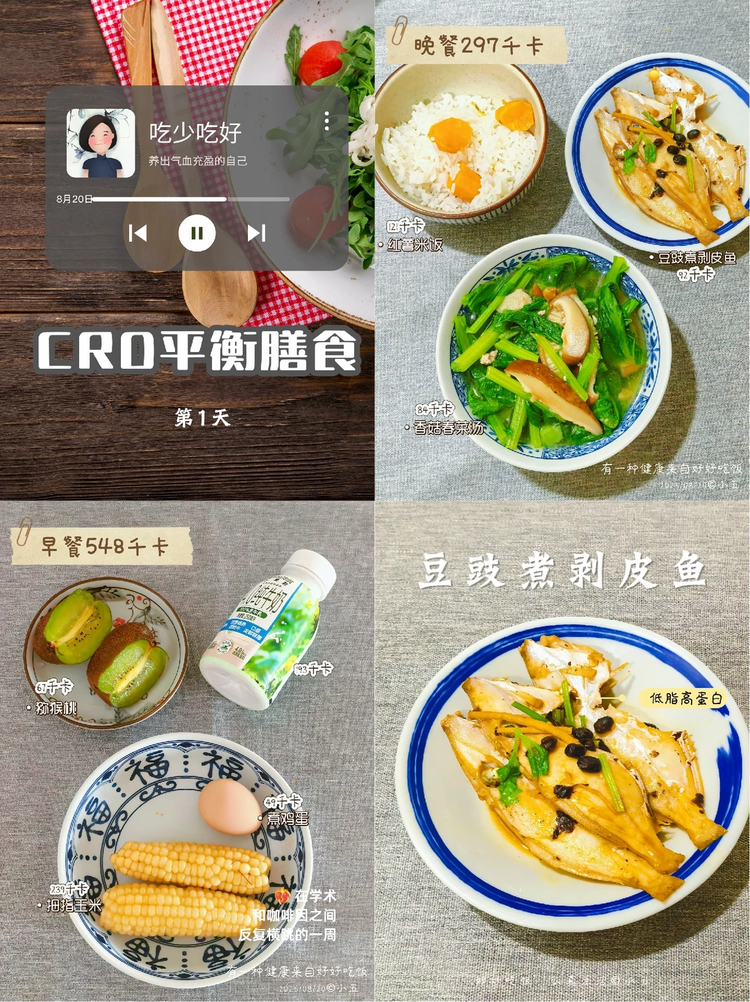 CRD减脂Day1｜一日三餐，直接抄作业