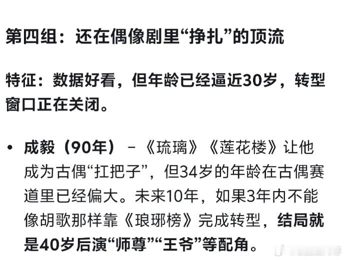 人工智能预测的成毅，王鹤棣，邓为，任嘉伦的事业走势 