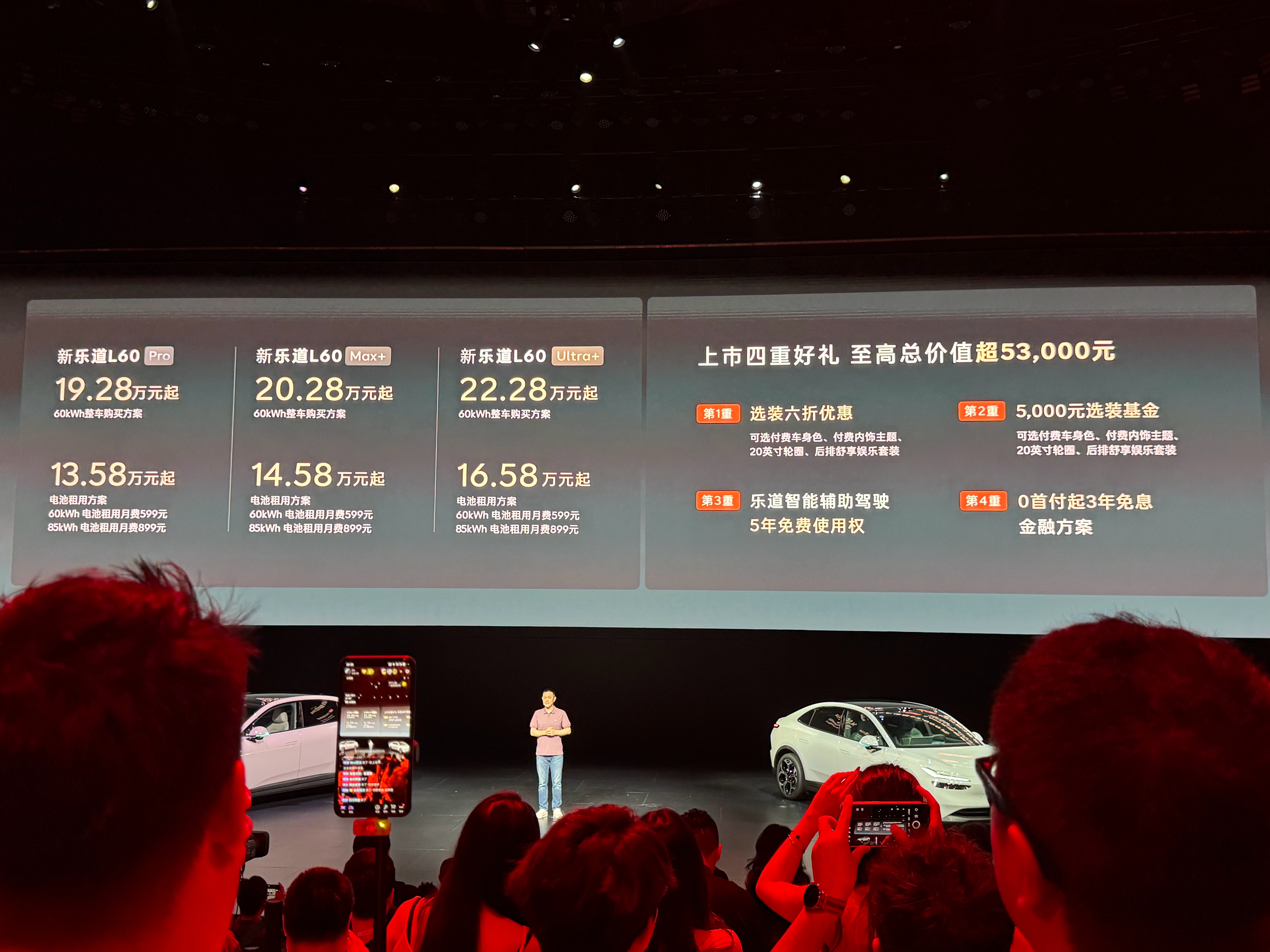 新乐道L60定价公布入门版19.28万起电池租赁13.58万起这价格感觉如何？