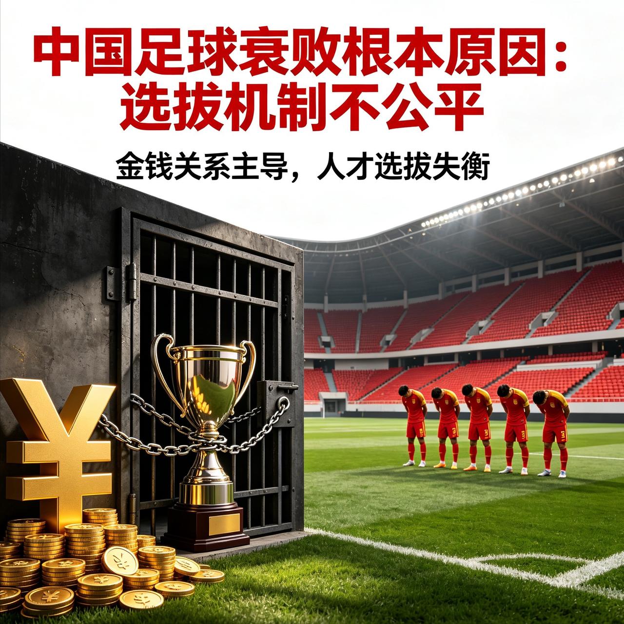 别再被骗了！中国足球衰败的根本，从来不是天赋和努力，是彻底的不公平

天赋埋没、