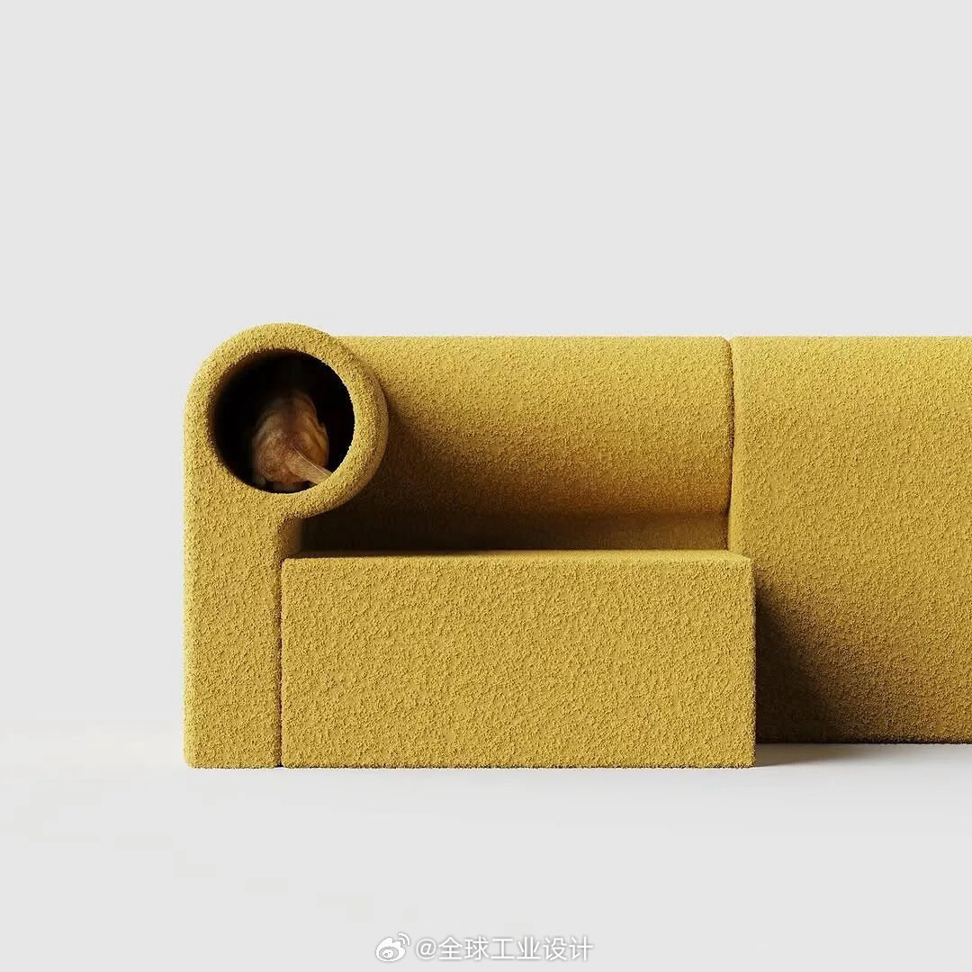 模块化沙发|设计：sunriu_design这款沙发重新思考了柔软、舒适和实用如