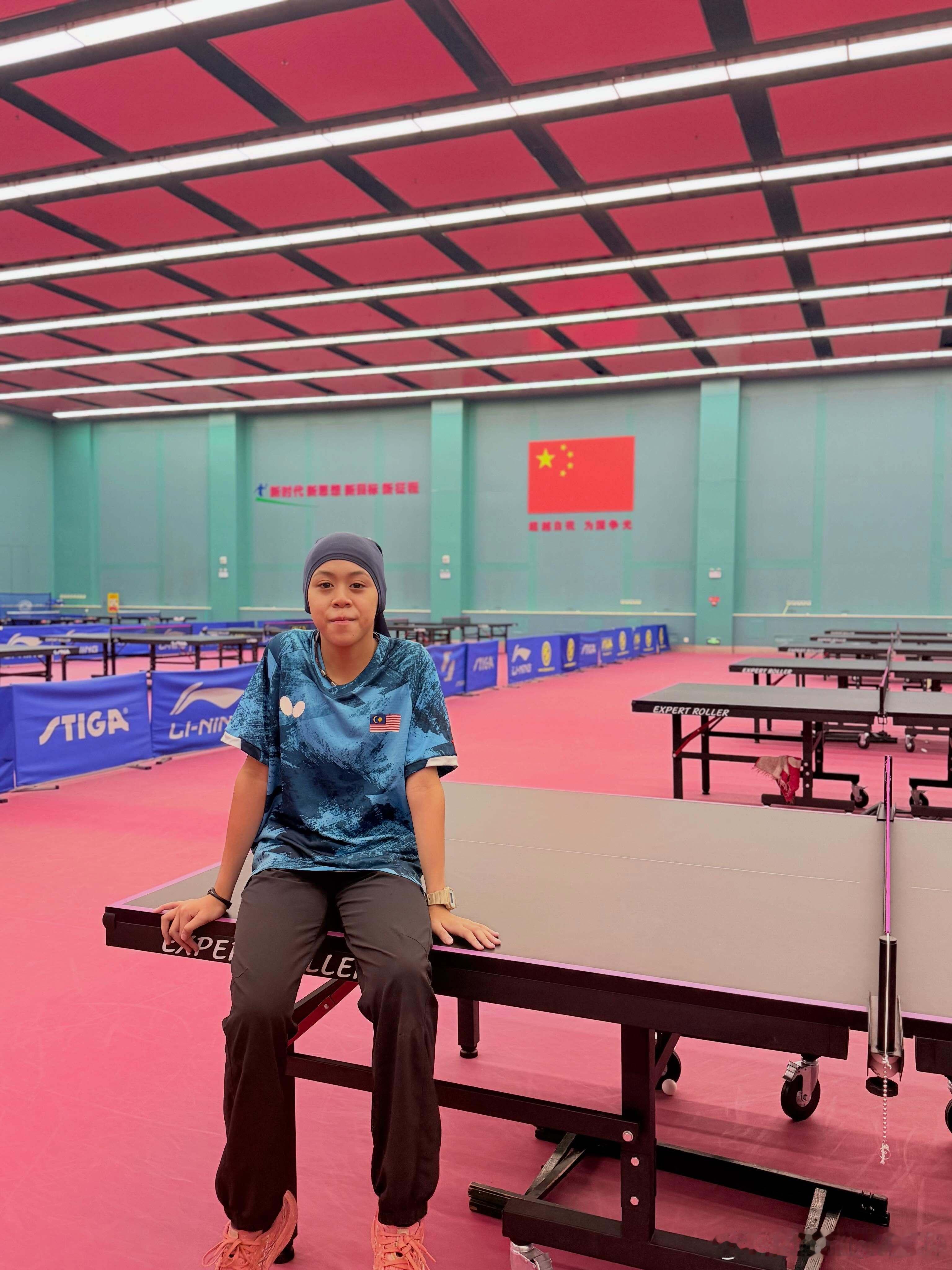 🇲🇾马来西亚小选手Dania来正定参加训练营🇨🇳🏓 
