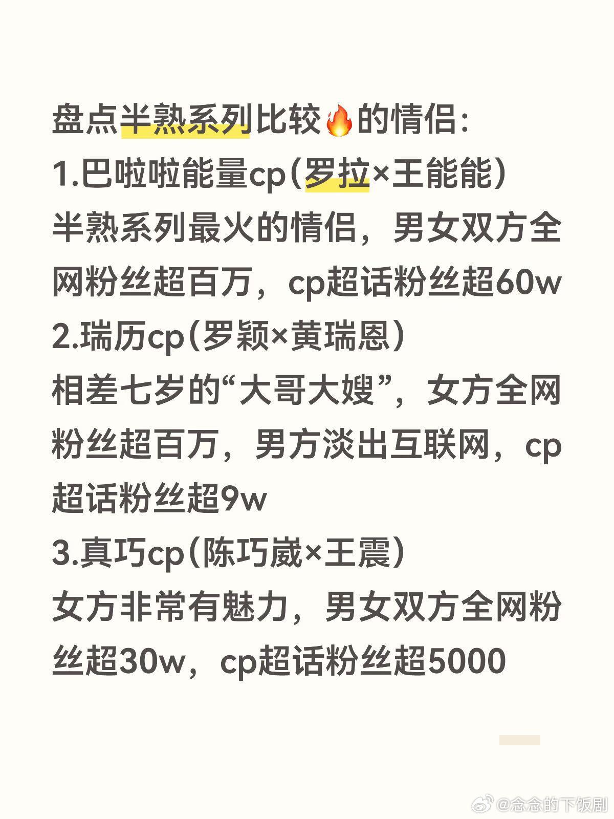 半熟恋人半熟系列中比较出圈的cp~半熟恋人‖ 