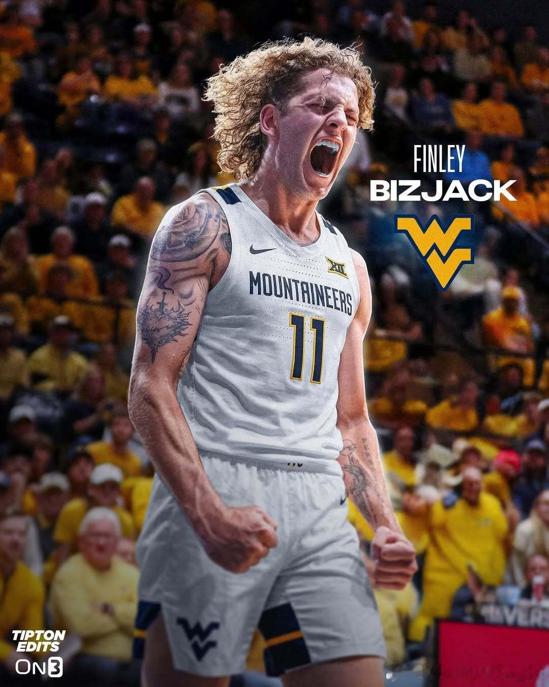 巴特勒大学后卫芬利·比兹杰克(Finley Bizjack)转学加盟西弗吉尼亚大