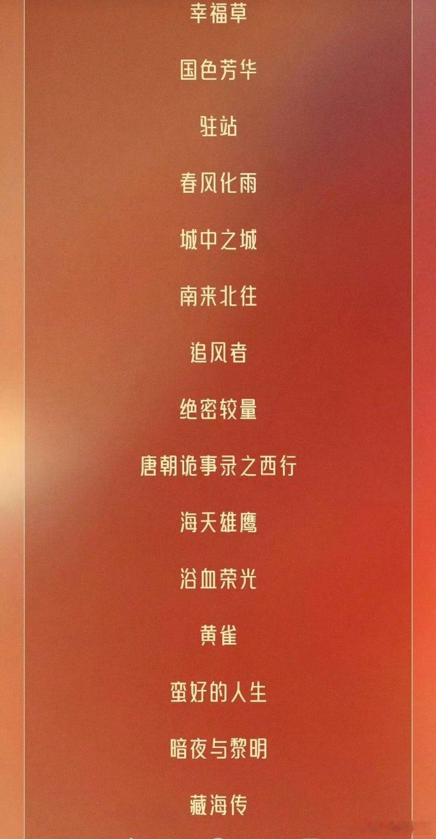 飞天奖提名名单 年轻花生们崛起！入围飞天奖的电视剧 90花：杨紫《国色芳华》，白