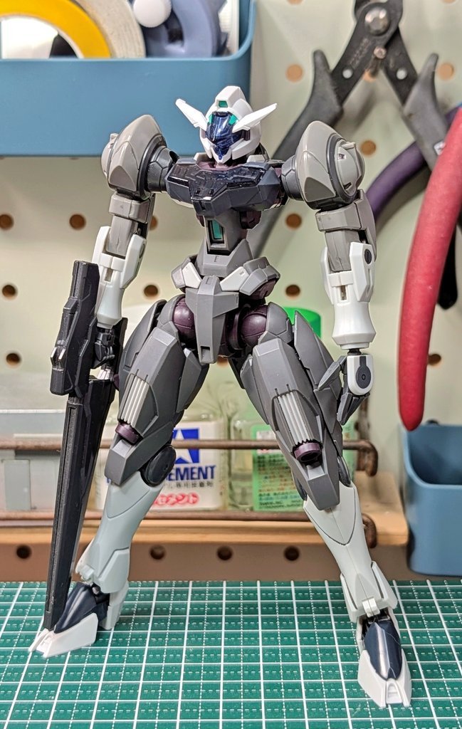 ステイク的吉乌魔灵×GN-X混搭制作进度高达模型