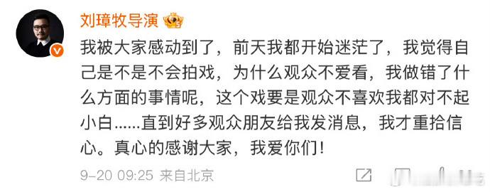 有点盖章扑街的感觉，不过作为一部剧的导演情绪稳定，不推责挺好的 ​​​