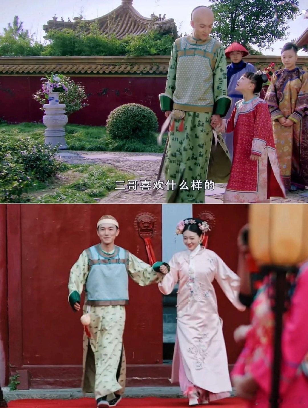 #胧月都和三阿哥一般高了#胧月跟三阿哥一般高了，也是让我们没有想到这个时间过得是