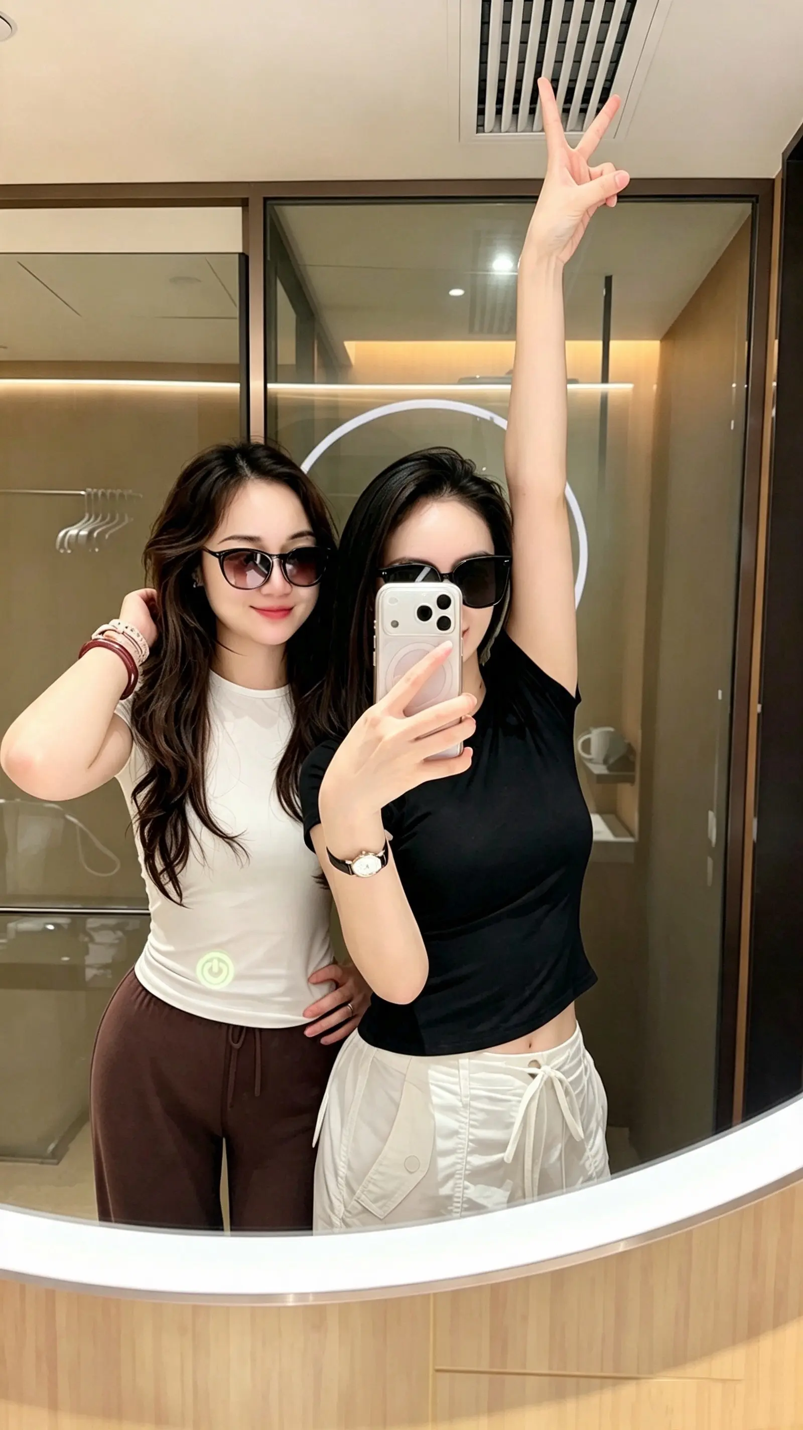 墨镜一戴，姐妹局就位🕶️