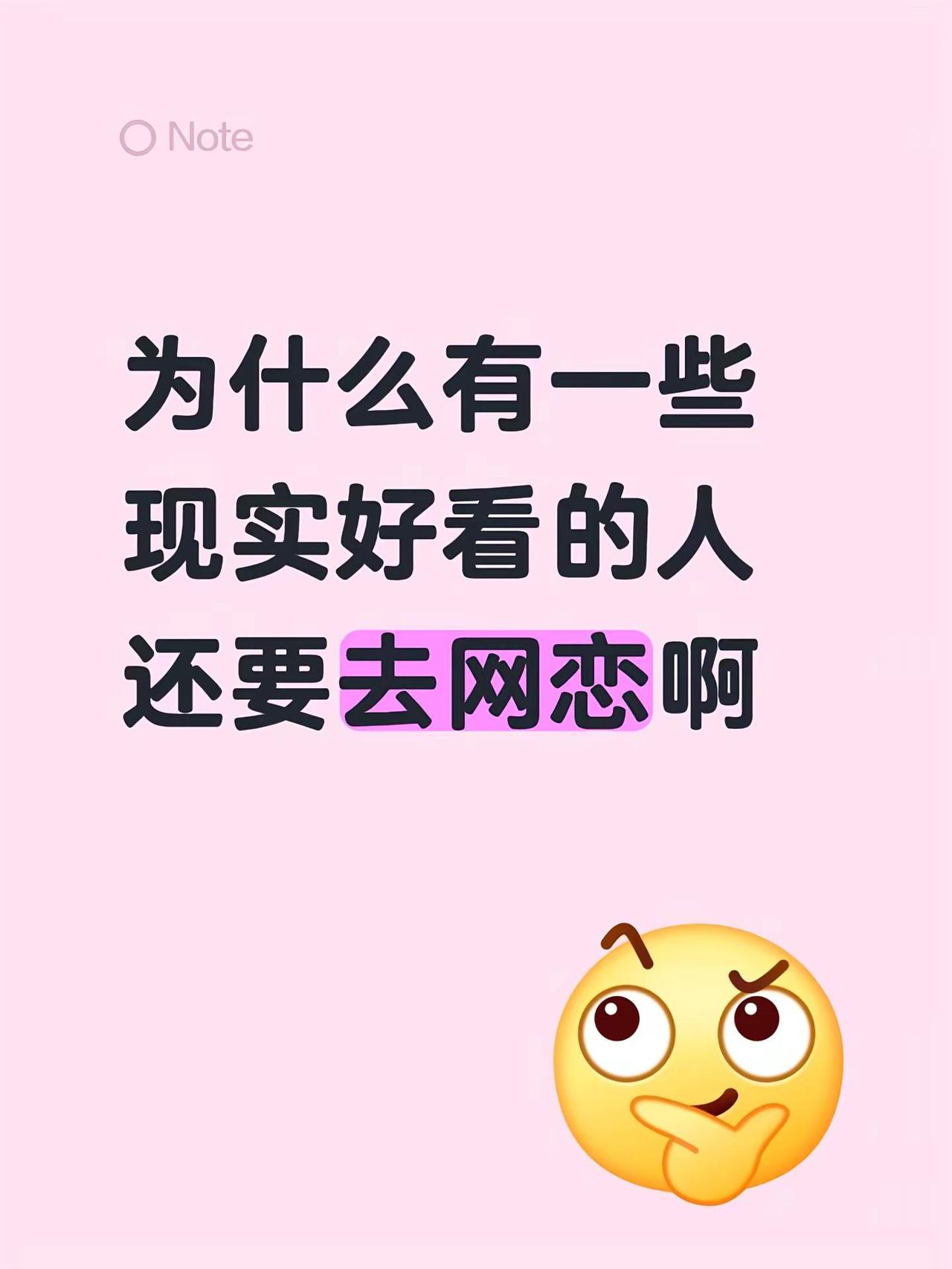 为什么有一些现实好看的人还要去网恋啊网恋 网恋你就谈吧 网络vs现实