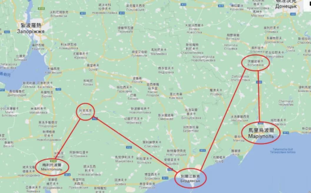 乌克兰军队已向别尔江斯克方向推进1.4公里，有望切断俄军从陆上前往克里米亚半岛的