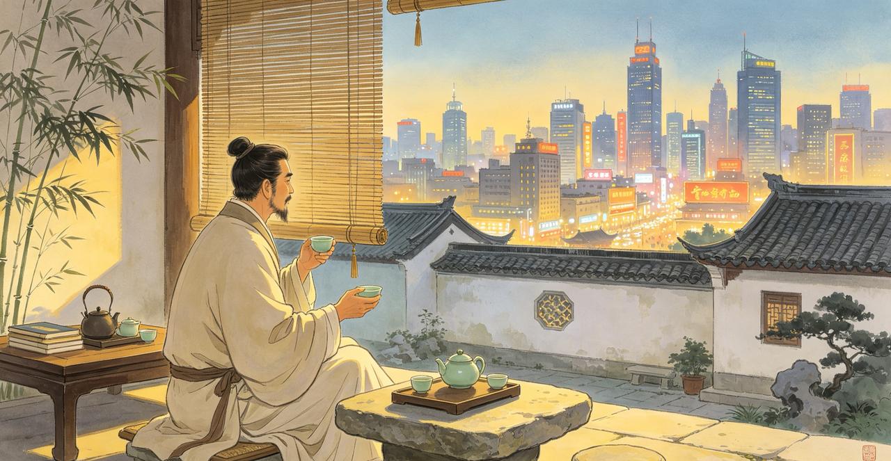 上联：看世界繁华，求下联渡岁月清欢