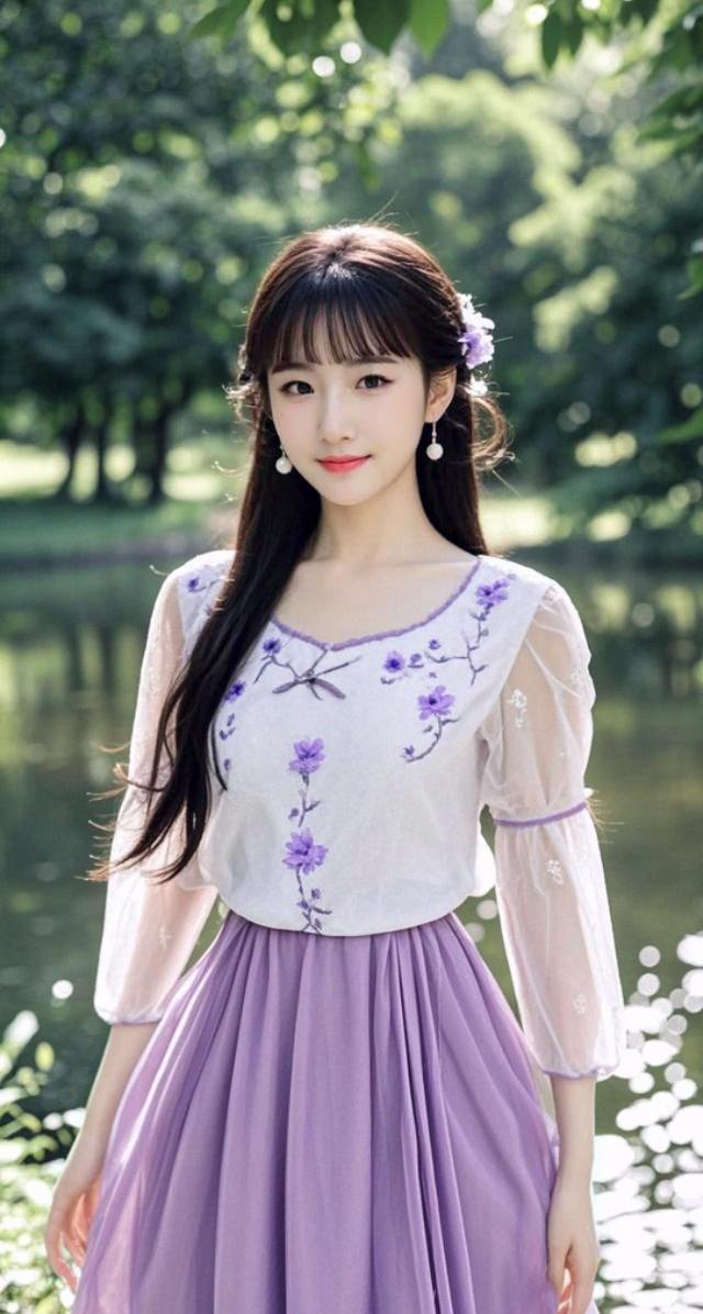AI浅黛紫裳