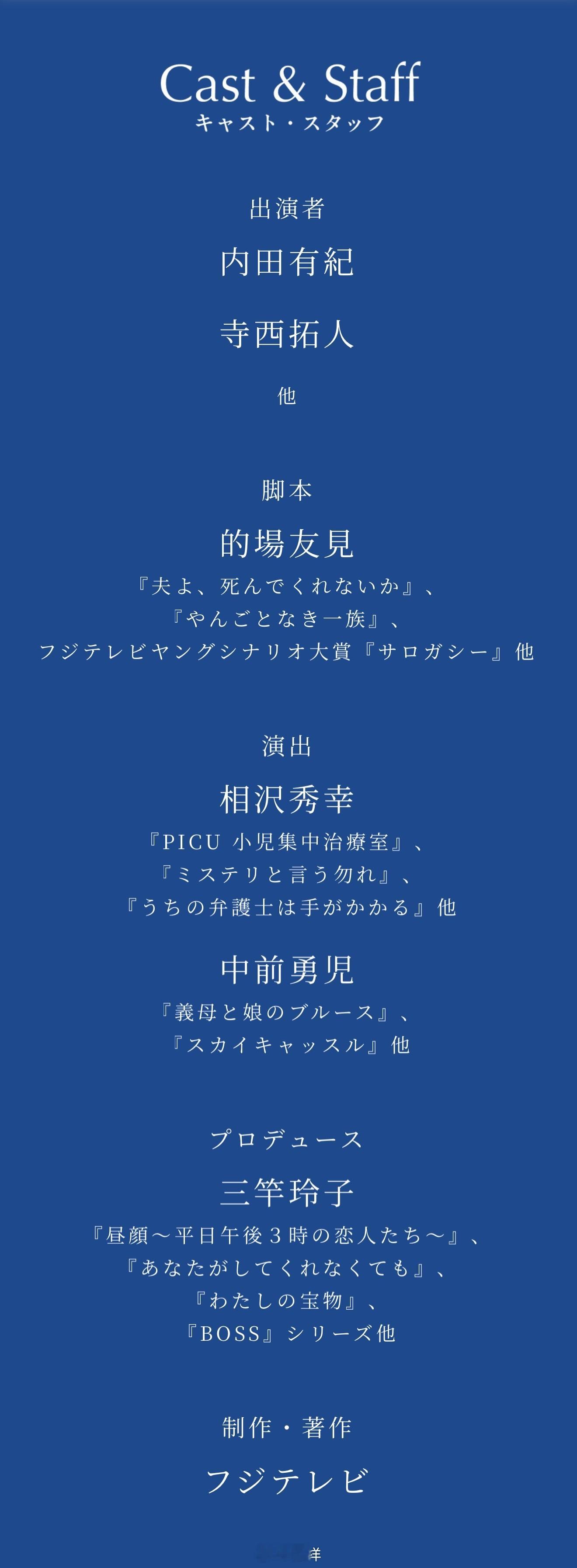 演员内田有纪（50）与timelesz的寺西拓人（31）将共同主演7月9日开始每
