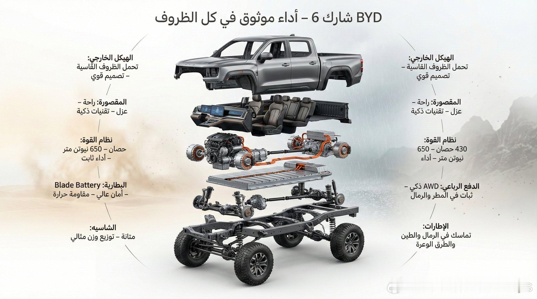 阿拉伯地区的shark6的物料，那边跑沙地是真刚需，可不是口嗨就完事的。大v聊车