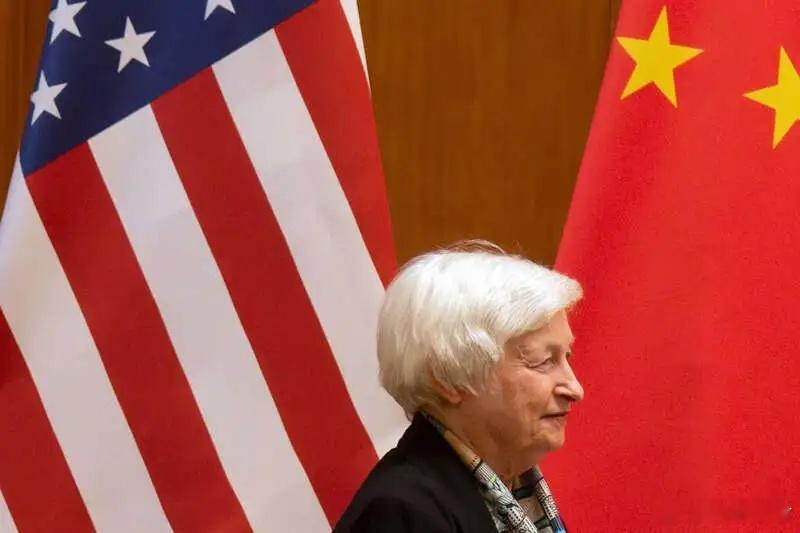 耶伦行为，细思极恐！美国财政部长耶伦4月4日抵达中国广州，距离她上一次访华过去九