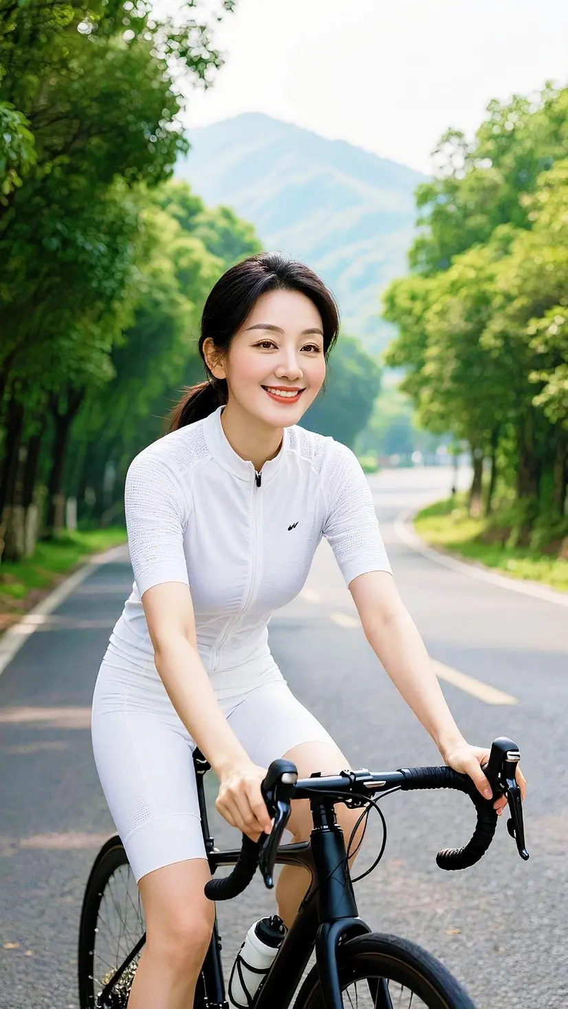 AI公路骑行照 ai创作 广告分成玩法达人伙伴计划