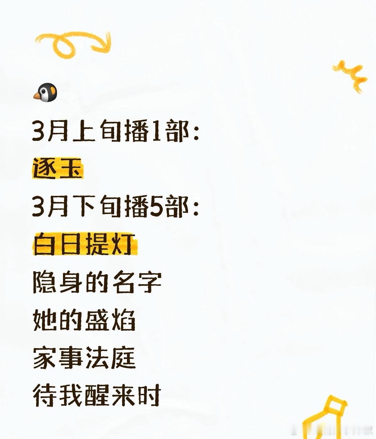 🐧的好剧扎堆上，竞争还挺激烈 