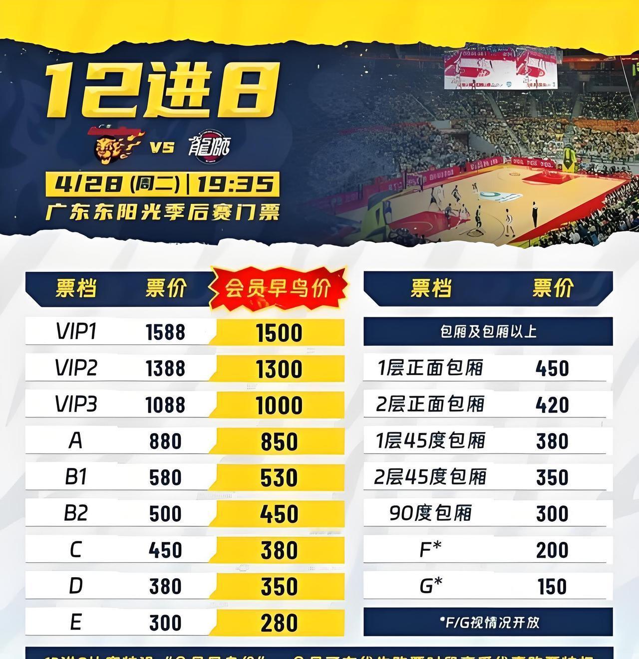 广州龙狮大赚特赚CBA季后赛附加赛马上就要开打了，各支进了季后赛的俱乐部纷纷出台