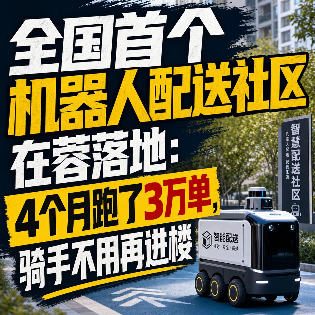 成都社区机器人配送：穿透边界重构空间权利
成都这个事，表面看是送外卖，实际上是社