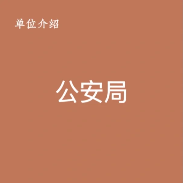 宝子们，这是公安局