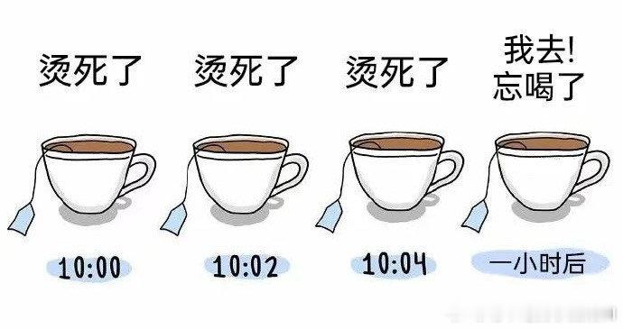 打工人泡茶泡咖啡的过程 ​​​