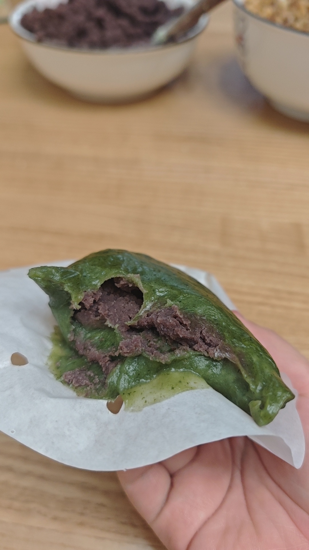 自己做的青团吃上啦