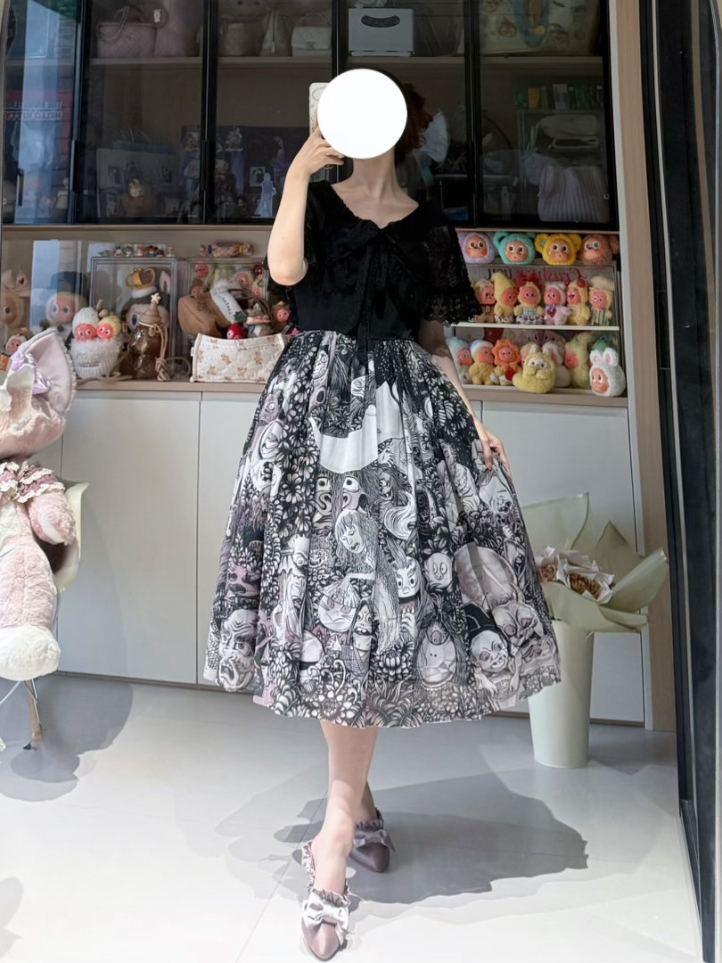 绝美妖怪切替初版彩色和再贩黑白都是如此美丽👗：jej妖怪切替LOLITA今天是
