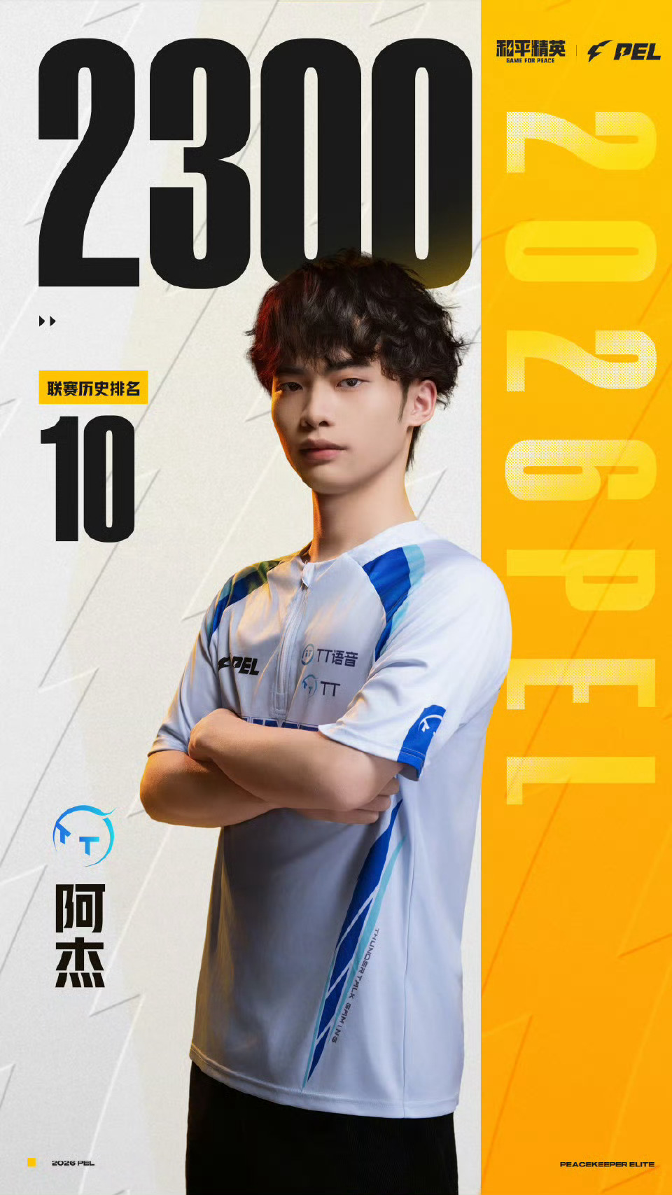 TT阿杰联赛淘汰2300PEL春季赛第七周周决赛恭喜的联赛个人总淘汰数突破230