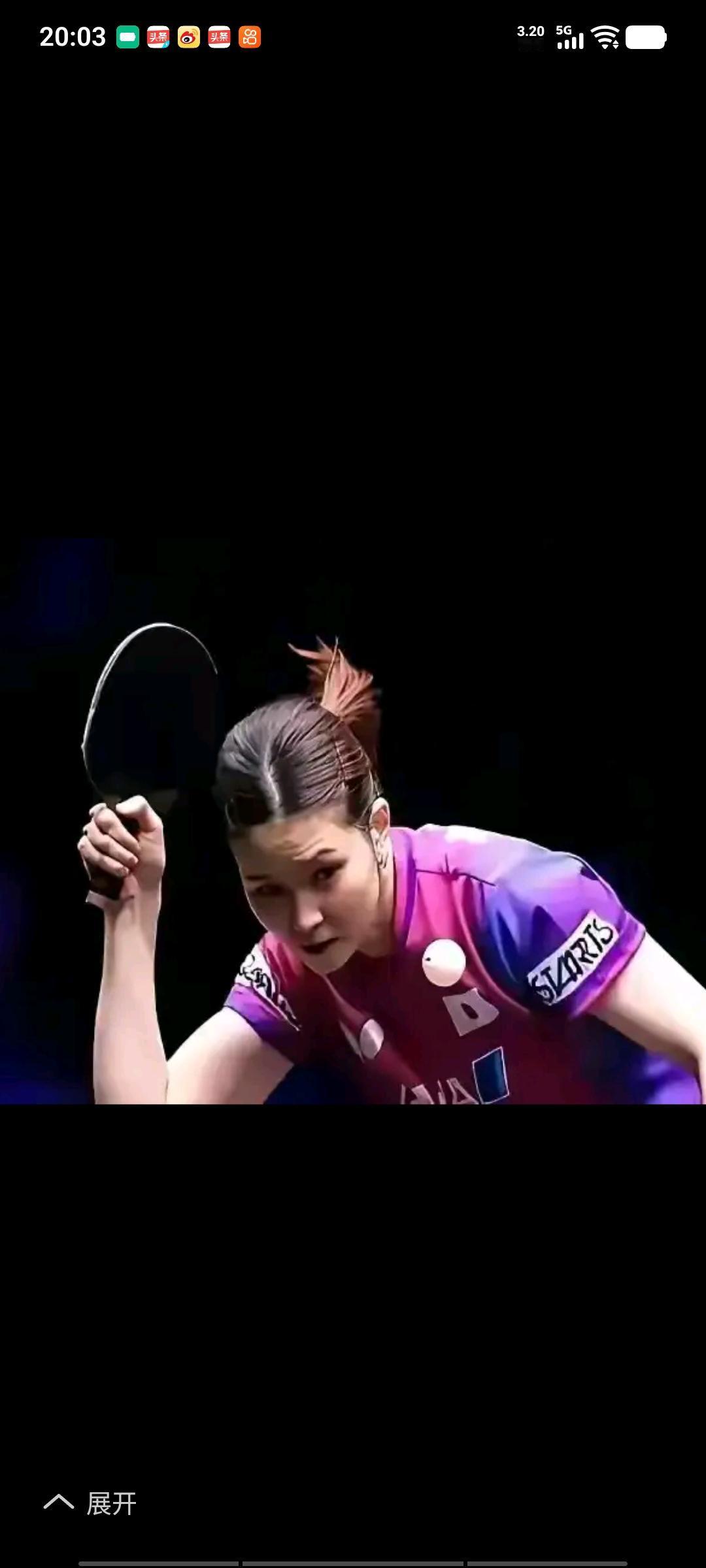 不知怎么回事，中国女单选手打桥本帆乃香这个削球手，非常吃力，而今天大藤沙月3比0