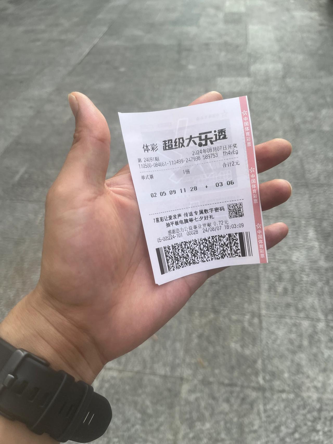 一女朋友报的号码，她说不中把牙拔掉。这女人真是狠人！赶紧去打了2块钱的，不中是一