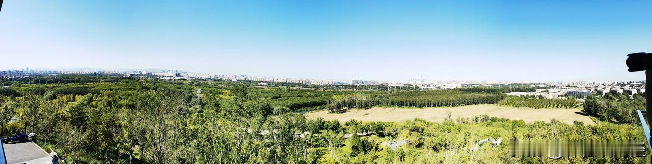 沧海桑田野茫茫，放飞自我天地宽。北京南苑公园观景台。