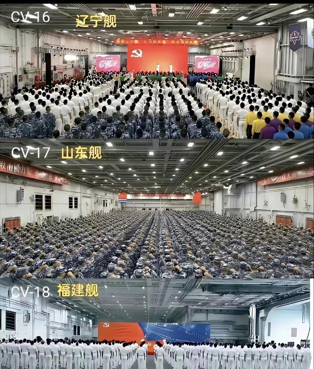 为啥说福建舰和辽宁、山东舰不是一个时代的产物？
 
看看这张图就知道了。
 
辽