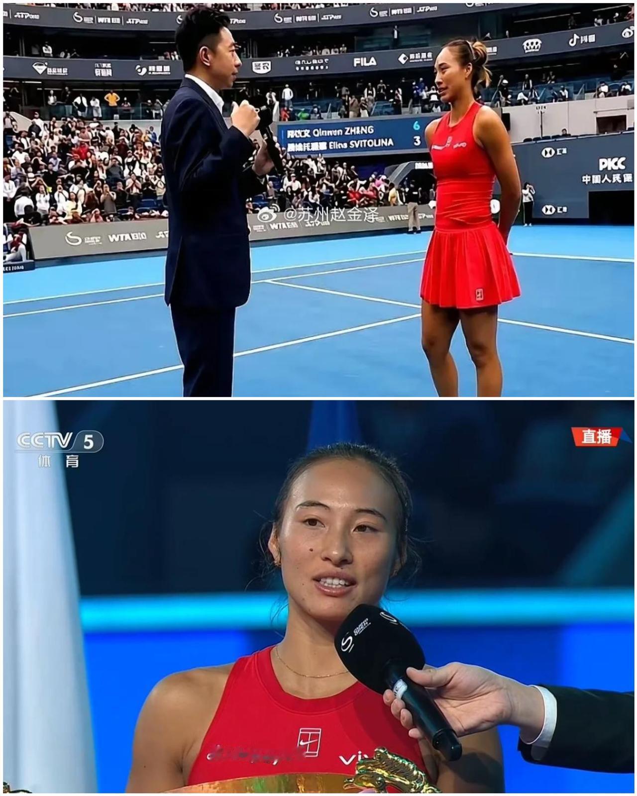 中网赛后英文采访这事，引来不少讨论
郑钦文的应对，堪称教科书级别
镜头前短短几句